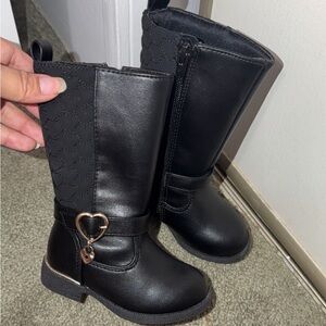 Seychelles Black Girls Heart Charm Mid-Calf Boots